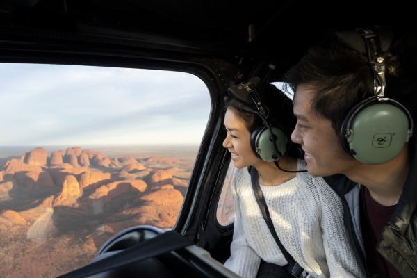 Scenic flight over Kata Tjuta