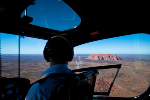 Scenic helicopter flight